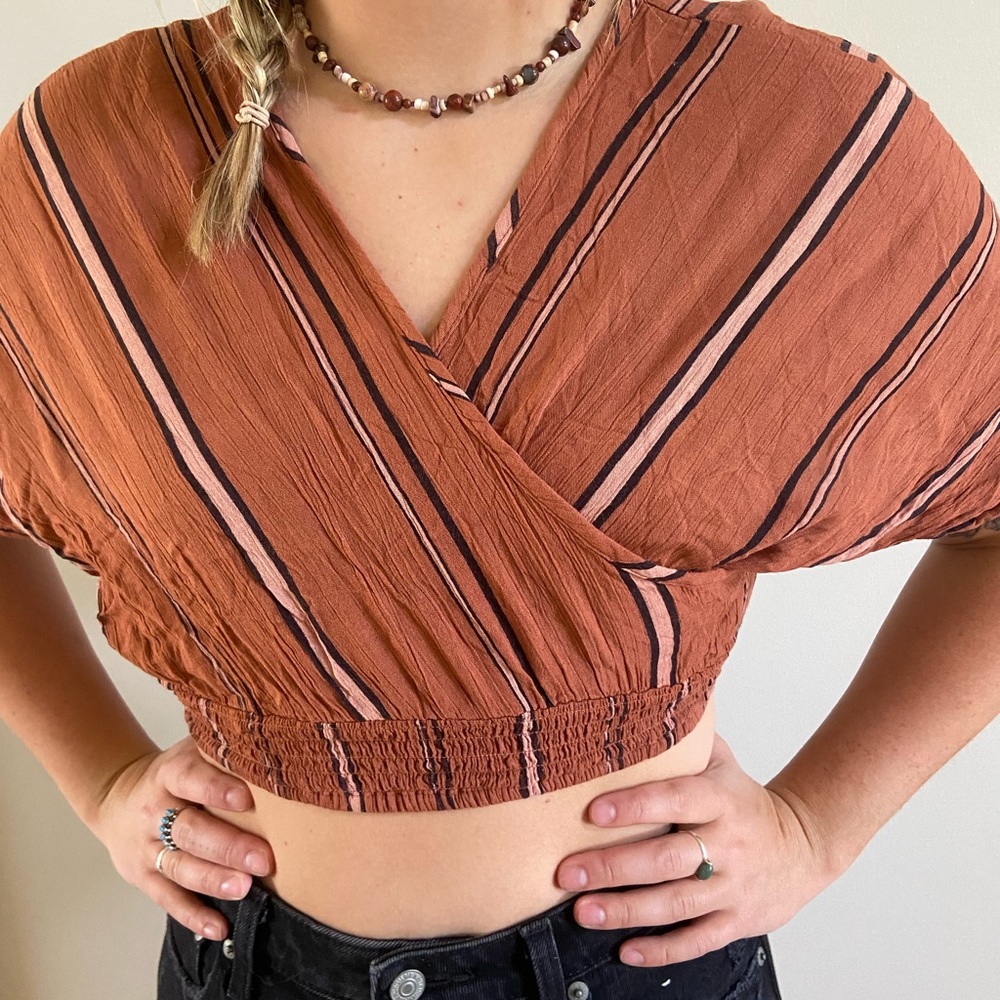 Flowy cropped top